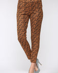 Annelise Stretch Suede Pant - Leopard