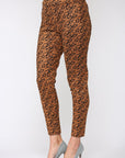 Annelise Stretch Suede Pant - Leopard