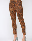 Annelise Stretch Suede Pant - Leopard