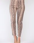 Annelise Stretch Suede Pant - Snake