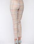 Annelise Stretch Suede Pant - Plaid