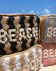 Beach XL Makeup Bag with Puka Shells - My Pampered Life Seattle