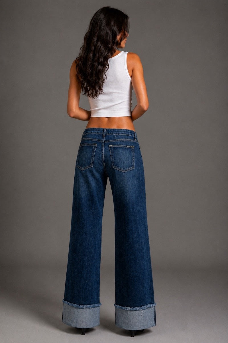 GJG Denim Dakota Drift Low Rise Dark Wash