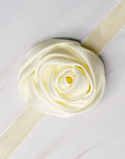 Satin Rose Velvet Sash Necklace