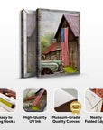 America Country Barn Canvas Wall Art