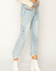 Artemis Vintage Serena Plus-Size High-Rise Cropped Flare Jeans – Light Wash
