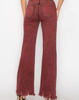Artemis Vintage Maya Plus-Size High-Rise Flare Jeans – Burgundy