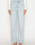 Artemis Vintage Tummy Control High Rise Modal Straight Jeans in Light Wash