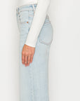 Artemis Vintage Tummy Control High Rise Modal Straight Jeans in Light Wash