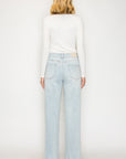 Artemis Vintage Tummy Control High Rise Modal Straight Jeans in Light Wash