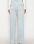 Artemis Vintage Tummy Control High Rise Modal Straight Jeans in Light Wash
