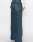 Artemis Vintage Elise Tummy Control High Rise Cuffed Wide Leg Jeans