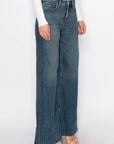 Artemis Vintage Elise Tummy Control High Rise Cuffed Wide Leg Jeans