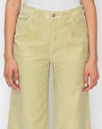Artemis Vintage High Rise Wide Leg Sage Jeans
