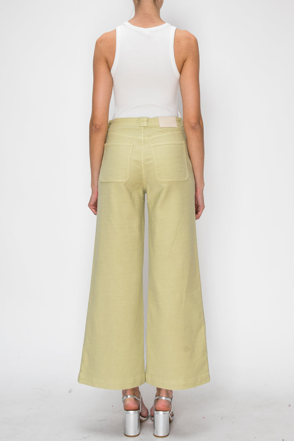 Artemis Vintage High Rise Wide Leg Sage Jeans
