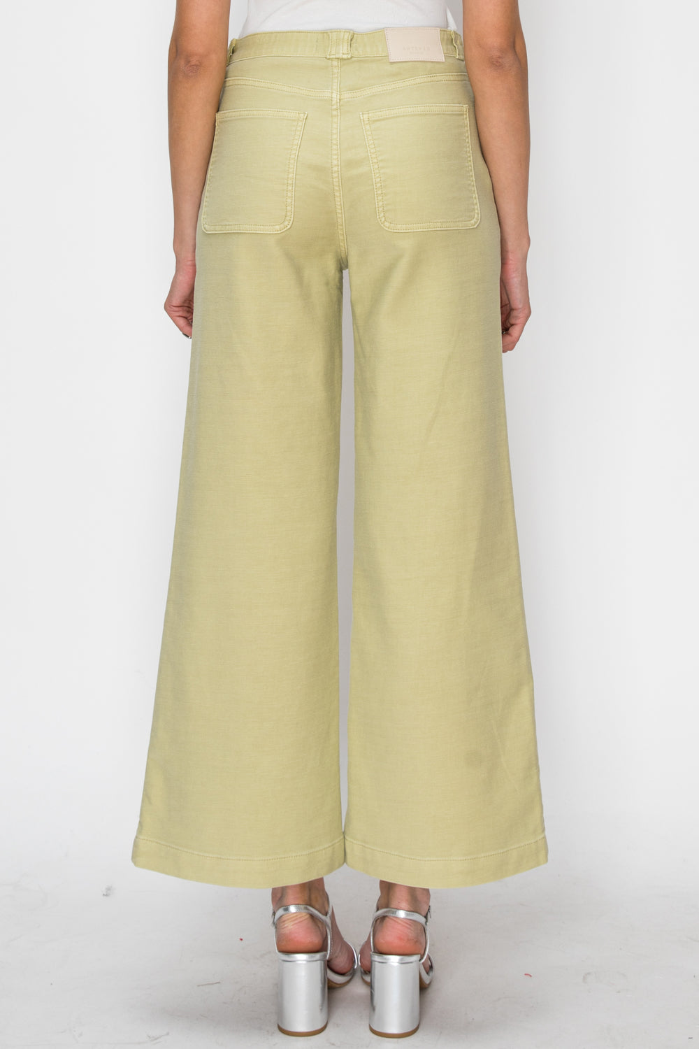Artemis Vintage High Rise Wide Leg Sage Jeans