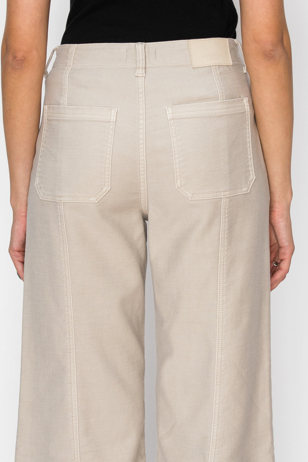 Artemis Vintage High Rise Cropped Palazzo Jeans