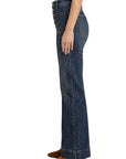 Holly High Rise Patch Pocket Flare Jeans | Dark Wash