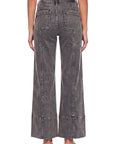 Artemis Vintage High Rise Tummy Control Grey Palazzo Jeans