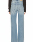 Artemis Vintage Noemi High-Rise Flare Jeans with Front Pocket Detail – Medium Wash