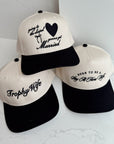 Going To The Chapel - Black Vintage Trucker Hat - My Pampered Life Seattle