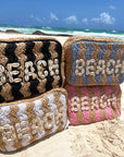 Beach XL Makeup Bag with Puka Shells - My Pampered Life Seattle