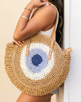 Straw Circle Tote