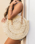 Straw Circle Tote