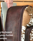 Hair on Cowhide Big Backpack No. 34