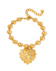 Sunburst Heart Love Beaded Bracelet - WATERPROOF