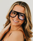 Billie Retro Oversized Pilot Sunglasses