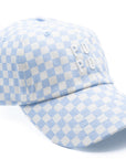 Blue Checker Custom Hat