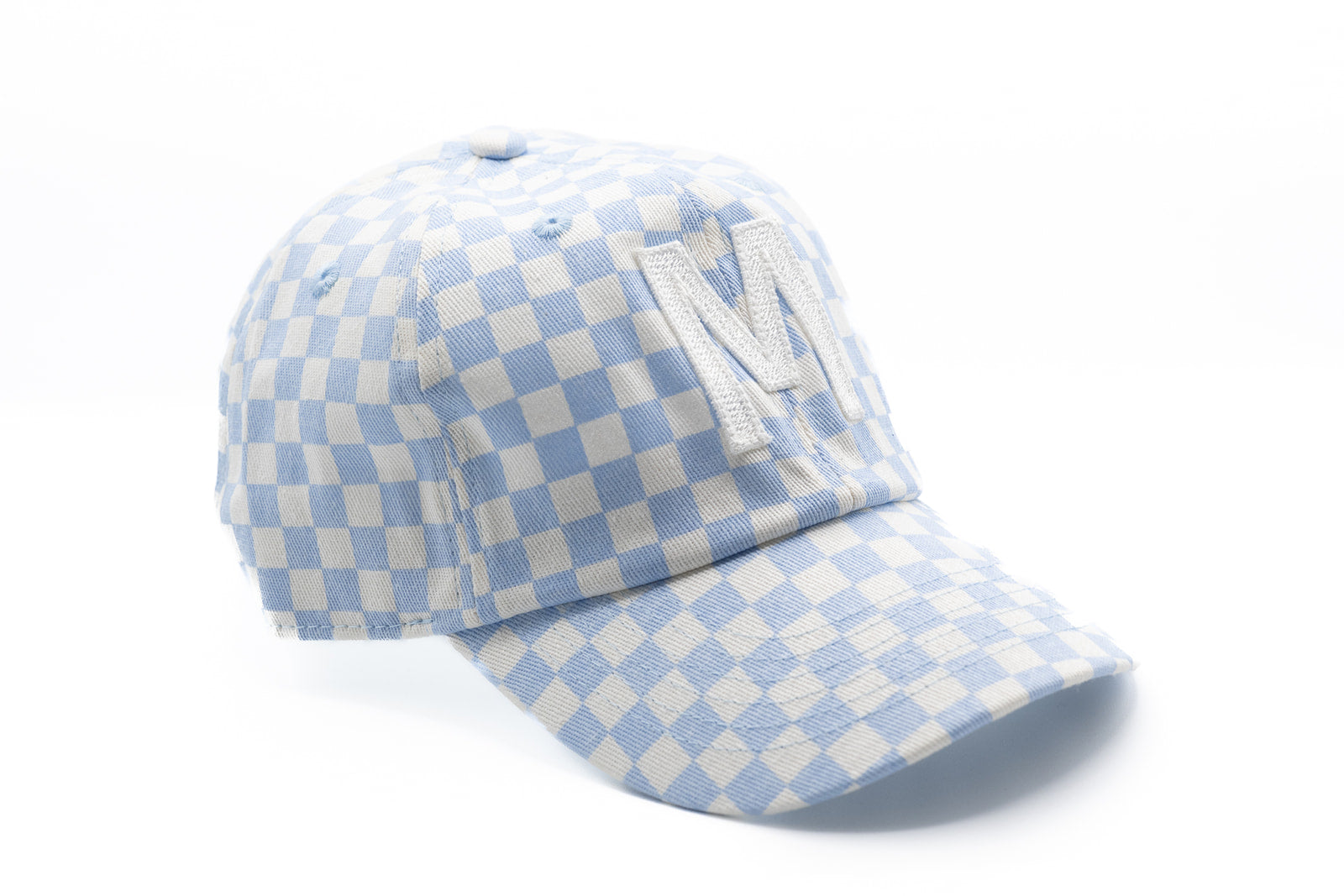 Blue Checker Baseball Hat