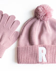 Pink Smiley Pom Pom Hat