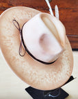 CUSTOM Hand-Painted Cowgirl Western Boho Hat A121