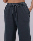 Acid Wash Wide Leg Sweatpants