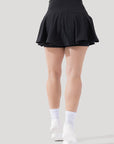 POPFLEX Full Size Crisscross Hourglass® Twirl Skort - Black