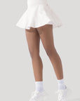 POPFLEX Full Size Crisscross Hourglass® Twirl Skort - White