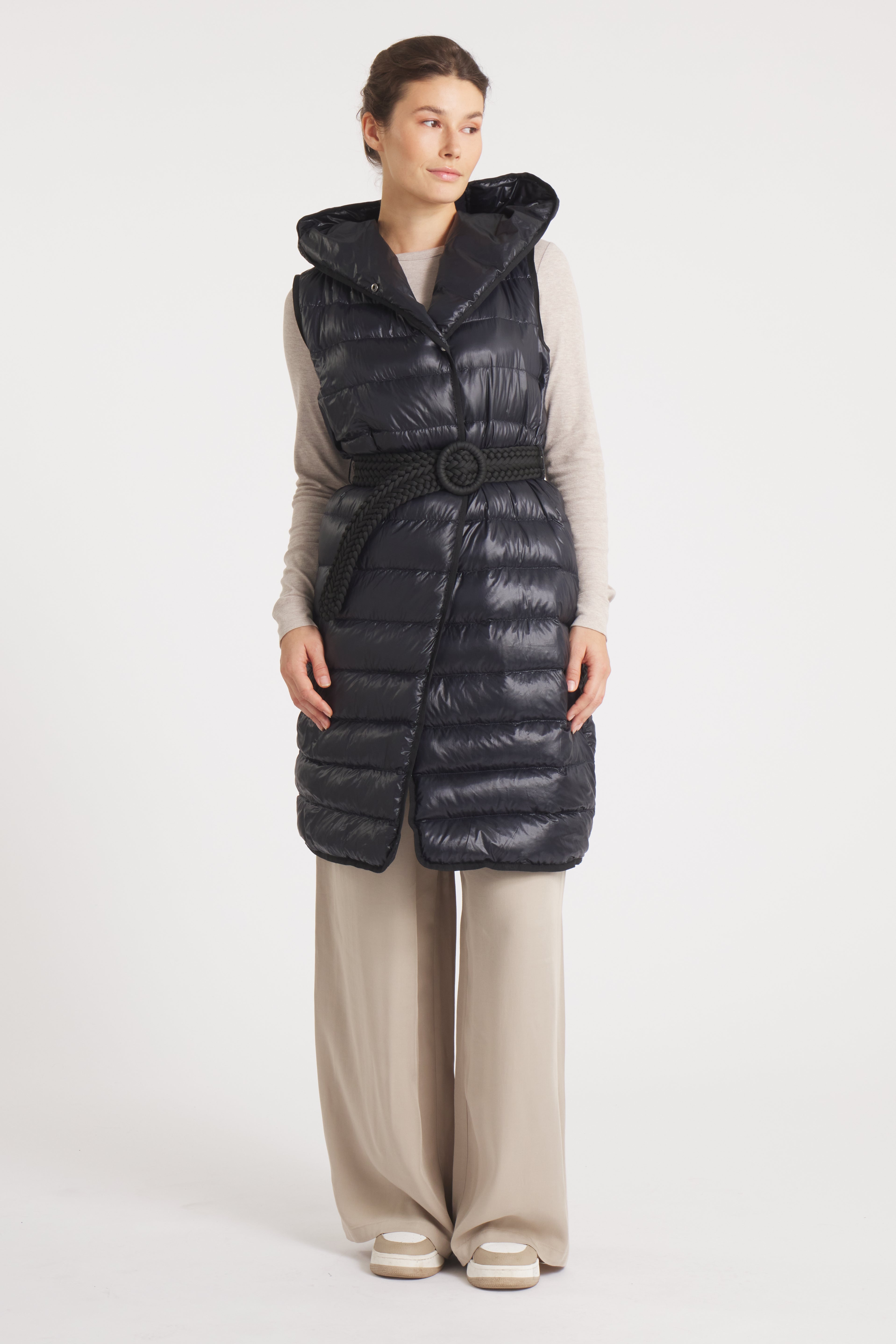 Cotes of London |The Camden | Long Hooded Down Vest