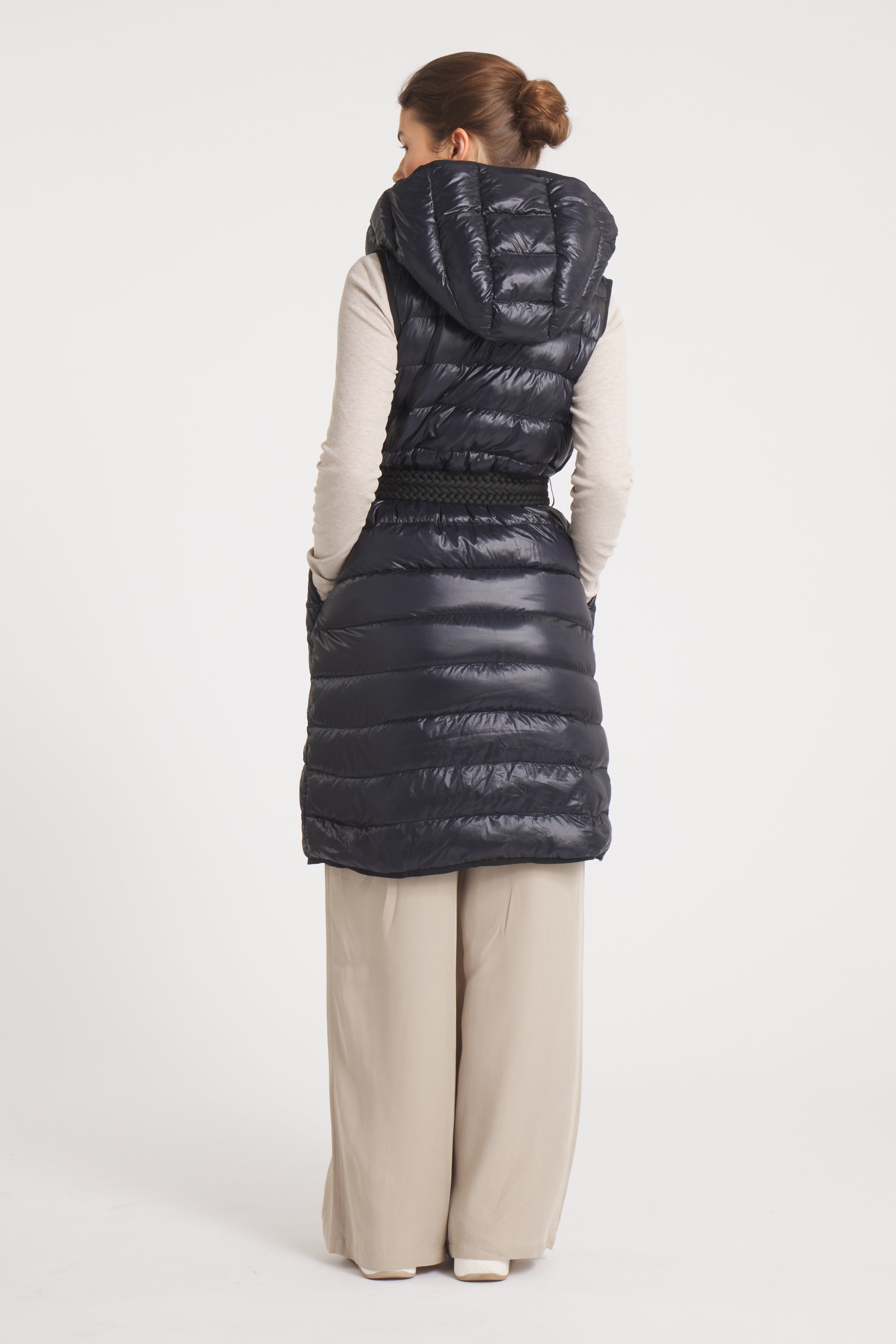 Cotes of London |The Camden | Long Hooded Down Vest