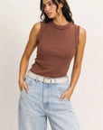 Luna Tank in Brown