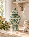 Park Hill | Embossed Floral Ginger Jar