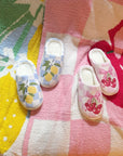 Cherry Bow Check Lounge Slippers - Sweet & Cozy
