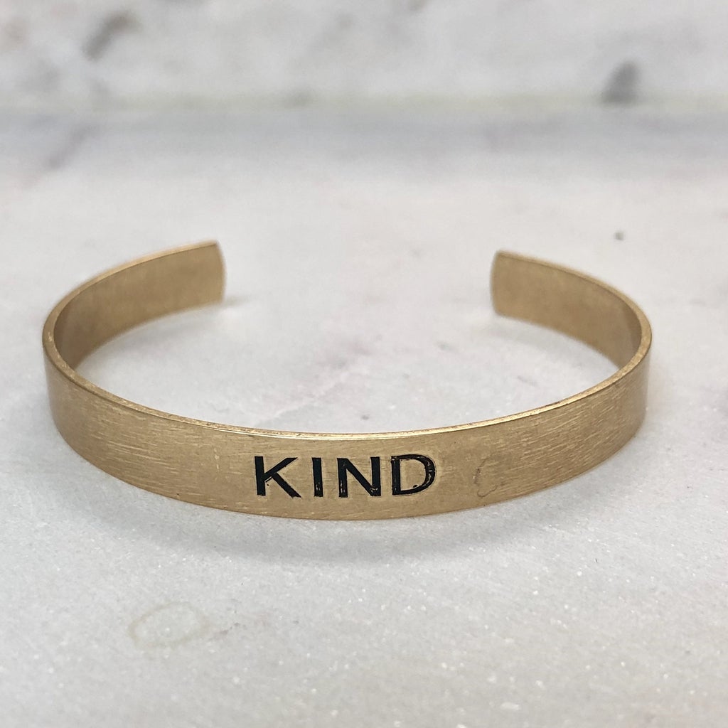 Choose your Word - Brushed Copper Cuff