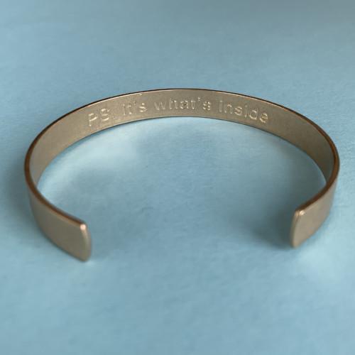 Choose your Word - Brushed Copper Cuff