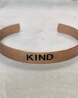 Choose your Word - Brushed Copper Cuff