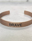 Choose your Word - Brushed Copper Cuff