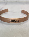 Choose your Word - Brushed Copper Cuff