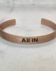 Choose your Word - Brushed Copper Cuff