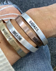 Choose your Word - Brushed Copper Cuff